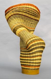 Strapless basketry sclupture by Judy Goodman